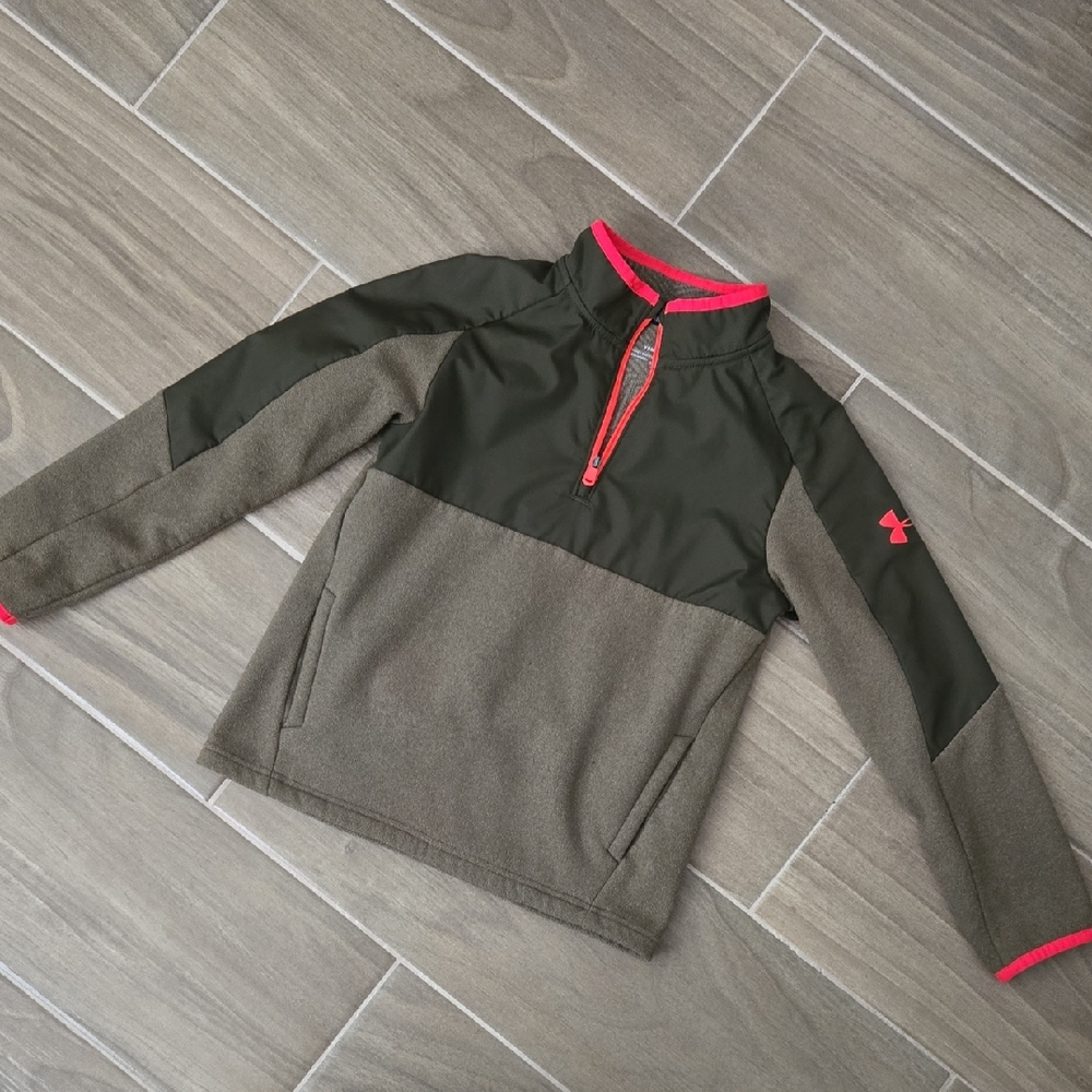 Under Armour Kids' Olive and Pink Pullover